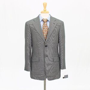 John W. Nordstrom 38S Gray Check 2-Button Sport Coat Blazer Jacket V304